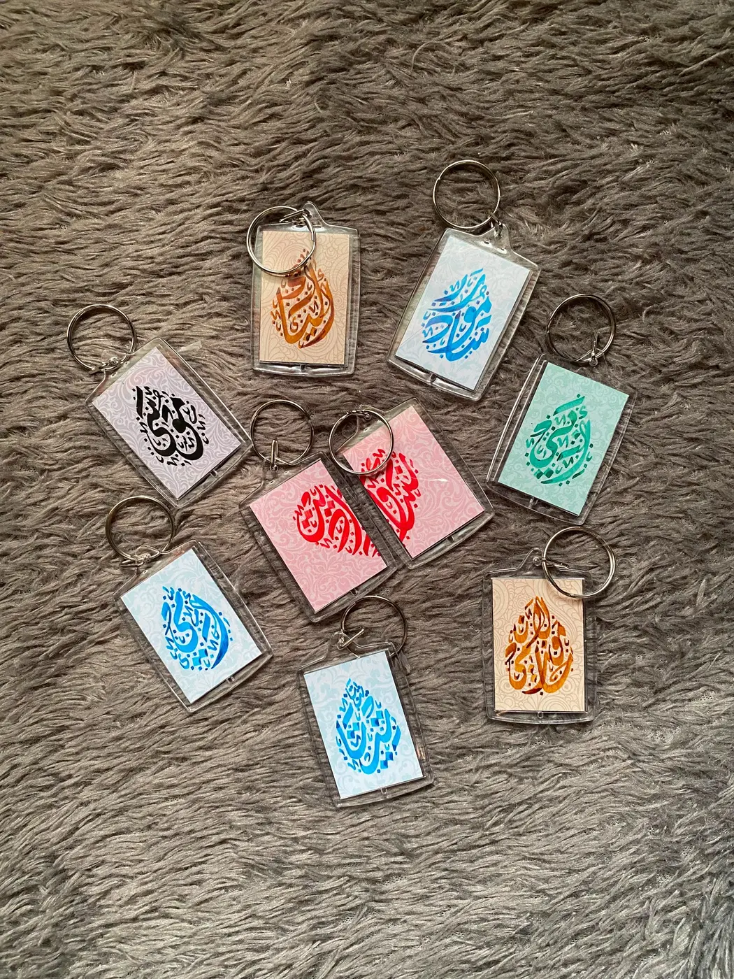 Pilihan warna keychain personal dan souvenir