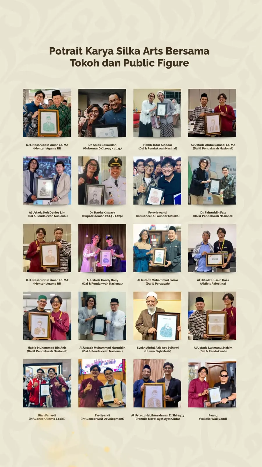 Karya Silka Arts bersama tokoh dan figur publik
